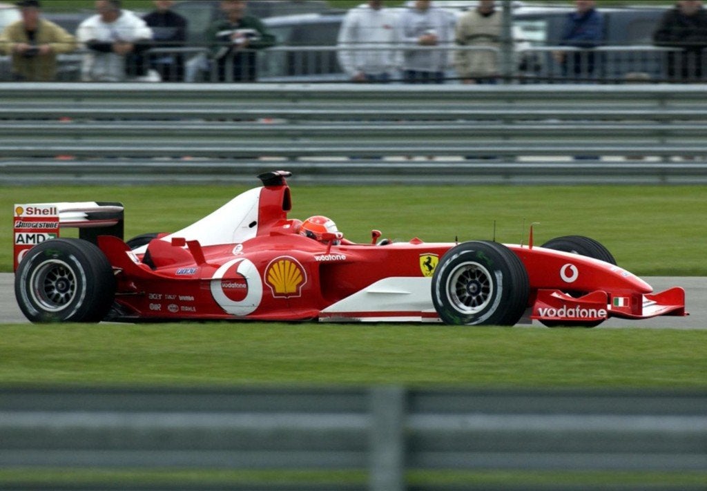 Ferrari F2003 winner USA GP Schumacher BBR 1:18 NIEUW ! C4F, Hobby en Vrije tijd, Overige merken, BBR, ., Nieuw