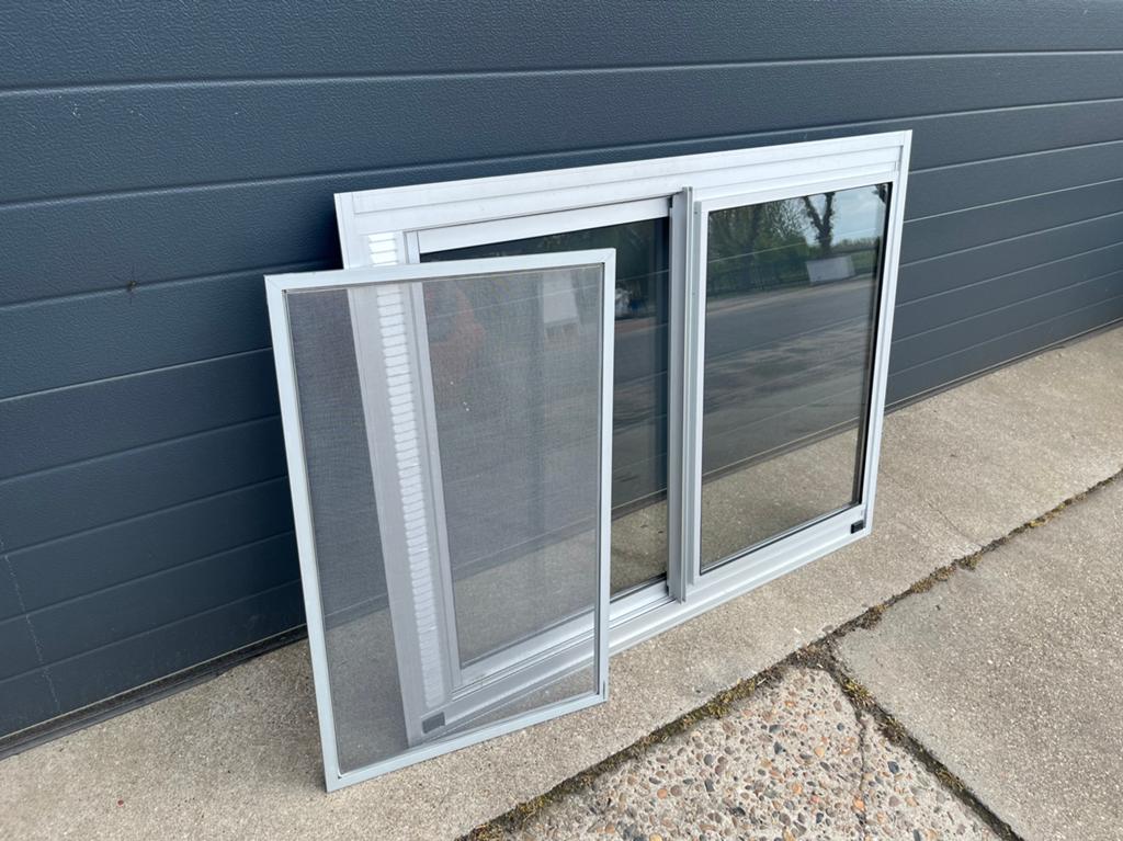 Aluminium kozijnen, Ophalen, Gevelraam of Ruit, Gebruikt, 80 tot 120 cm