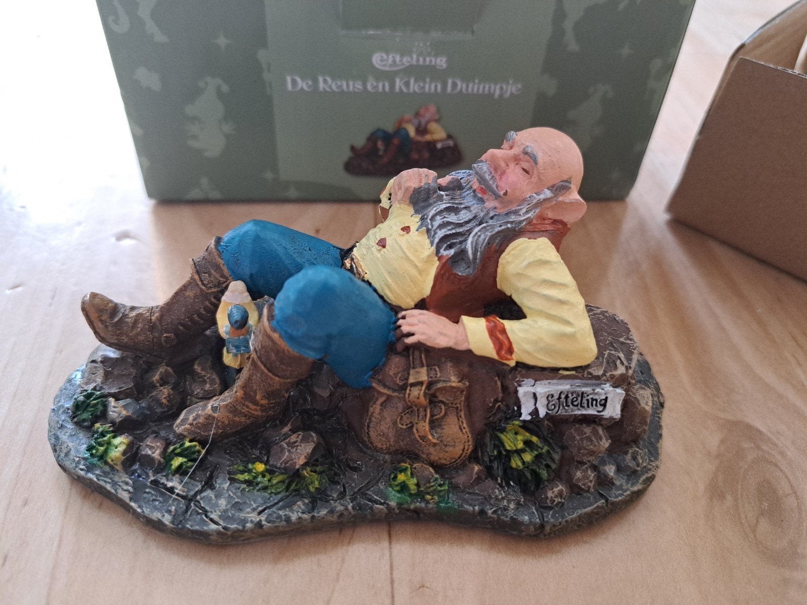 Efteling De Reus en Klein Duimpje beeldje, Ophalen of Verzenden, Nieuw, Beeldje of Poppetje