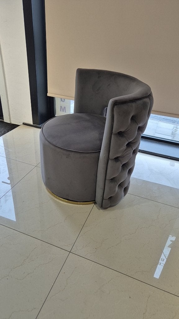 Luxe Velvet Fauteuil / Salonstoel, Ophalen, 75 tot 100 cm, Zo goed als nieuw, Stof