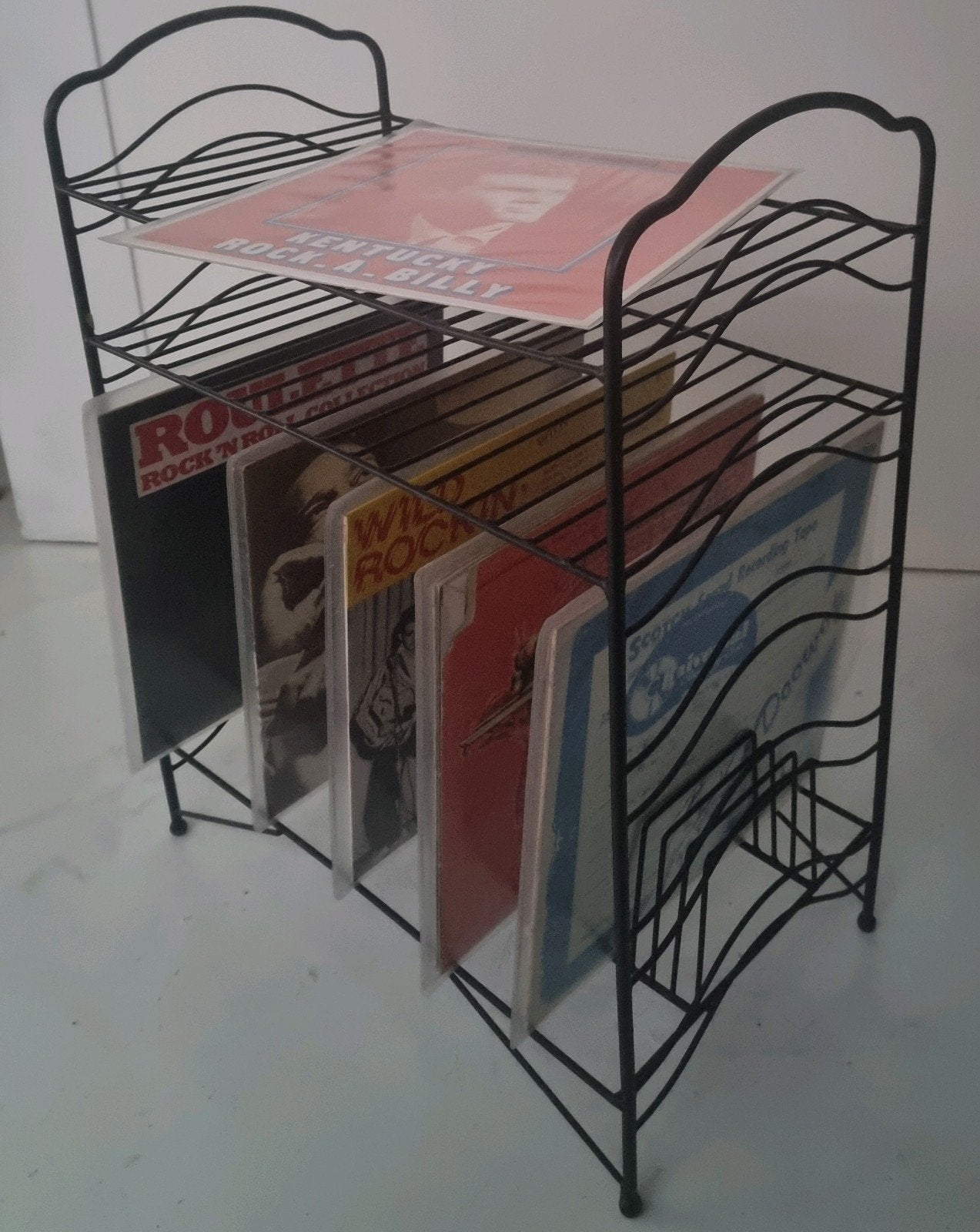 Metalen lp rek, Cd's en Dvd's, Vinyl | Overige Vinyl, Ophalen, Overige formaten