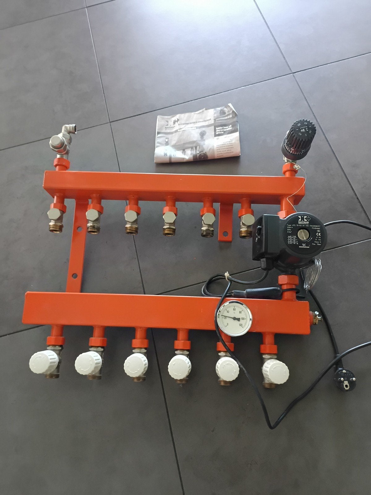 Vloerverwarming verdeler., 30 tot 80 cm, Hoog rendement (Hr), Overige typen, Minder dan 60 cm