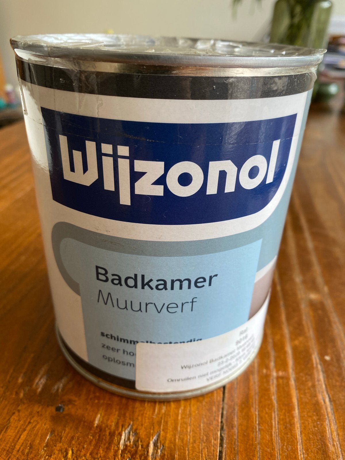Wijzonol Badkamer Muurverf RAL 9016 - 1 Liter, Ophalen of Verzenden, Nieuw, Overige typen