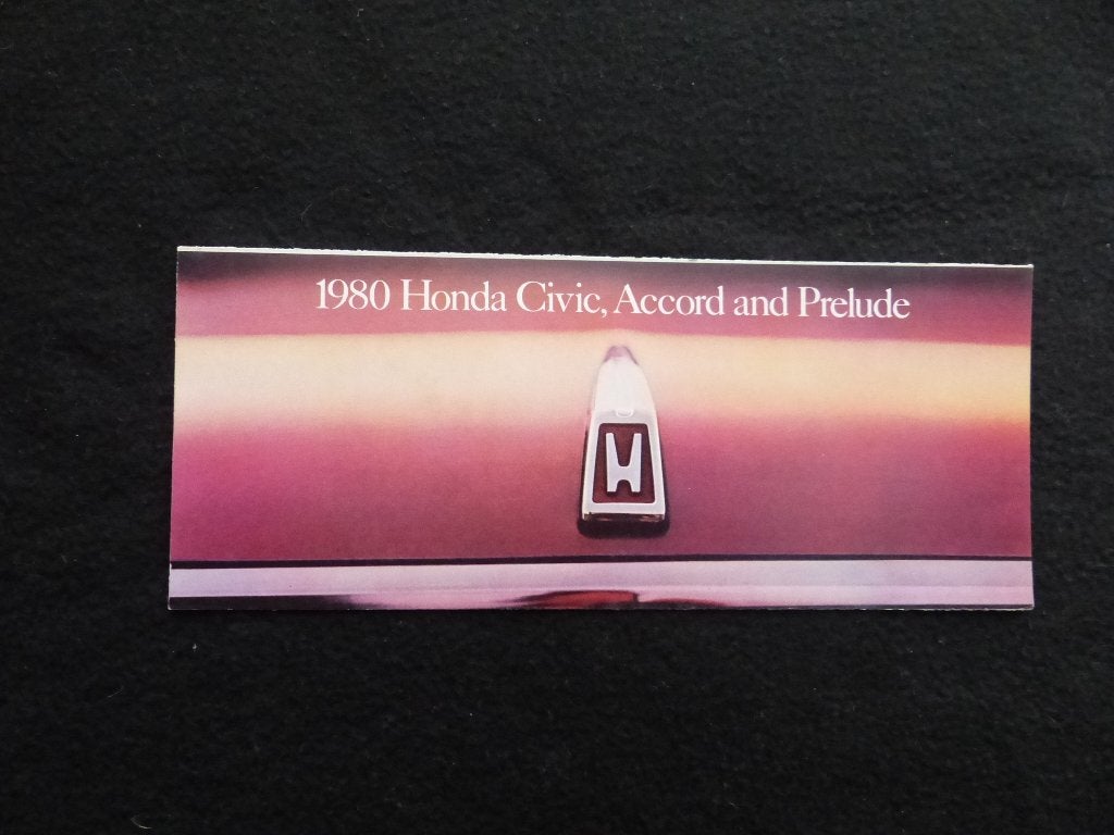 Honda Civic Accord Prelude 1980 brochure USA, Verzenden, Zo goed als nieuw, Honda