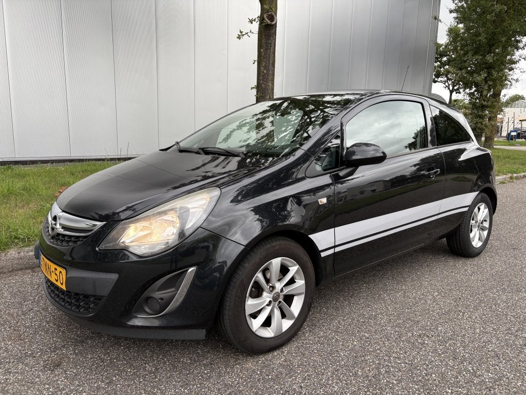 Opel Corsa 1.2 LPG-G3 Half leer Cruise Navi Storing LPG, Auto's, Euro 5, Gebruikt, 750 kg, 4 cilinders