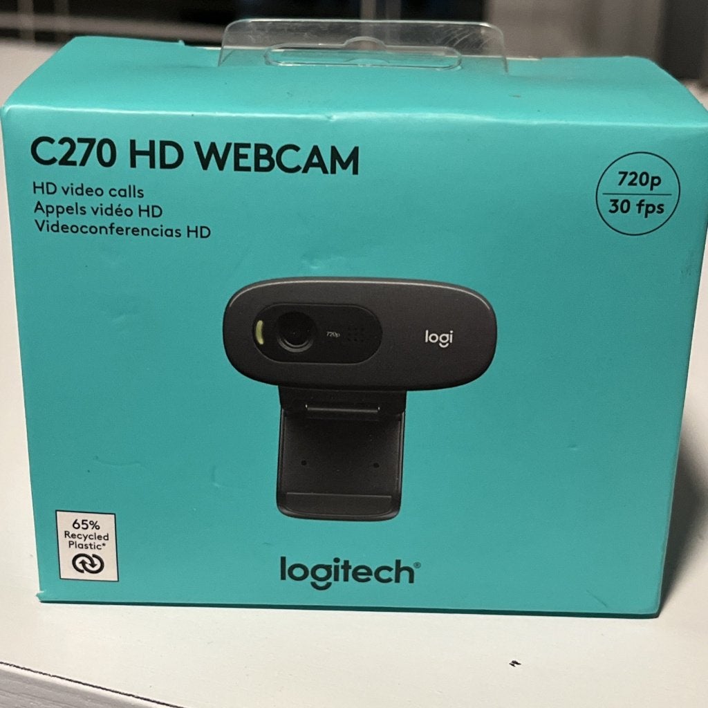 Logitech C270 HD Webcam - Perfect voor videobellen, Computers en Software, Logitech, Ophalen of Verzenden, Zo goed als nieuw, Fotofunctie