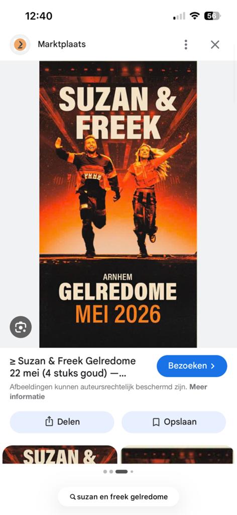 1x staplaats Suzan en Freek 16 mei €35 per stuk, Drie personen of meer, Mei