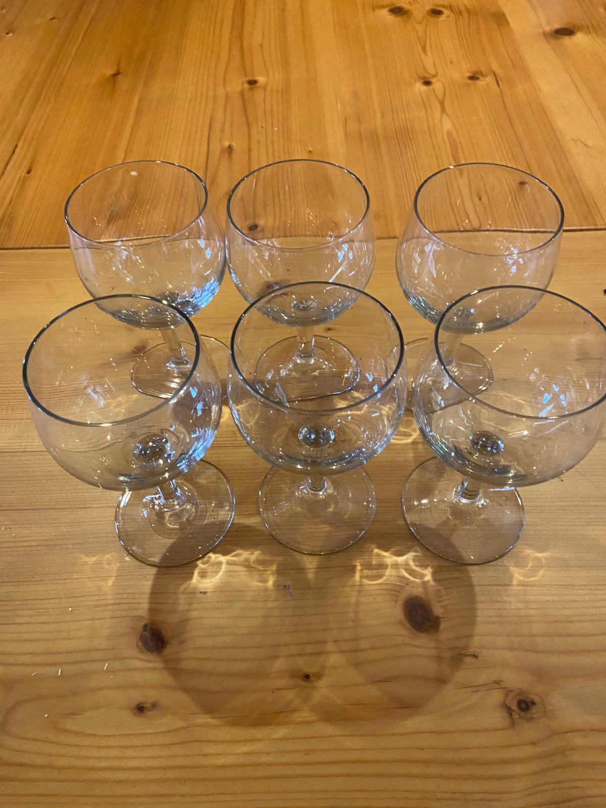 6 wijnglazen cocktail glazen 13 cm, Verzamelen, Ophalen of Verzenden, Zo goed als nieuw, Overige typen