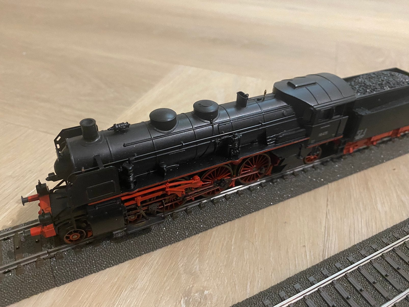 Marklin dig loc BR 18.4 met 3 personen wagons, Wisselstroom, Treinset, Ophalen of Verzenden, Zo goed als nieuw