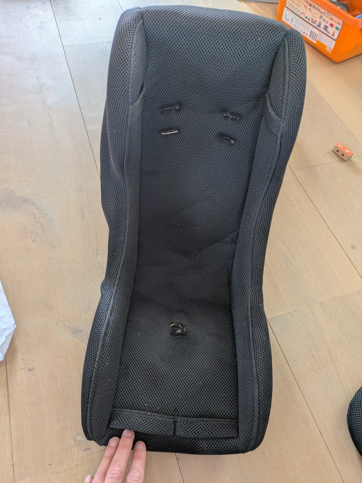 Melia peuterschaal voor bakfiets met set voor Gazelle Makki, Achterzitje, Gebruikt, 0 t/m 18 kg, Ophalen of Verzenden