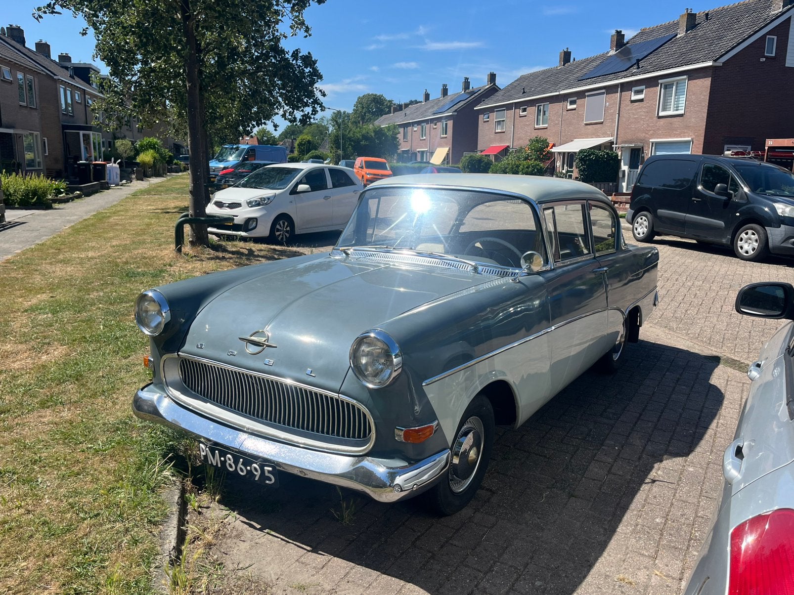 Opel Rekord P1 1958 1700, Auto's, Opel, Particulier, Benzine, Sedan, Geïmporteerd, Zilver of Grijs, Ophalen