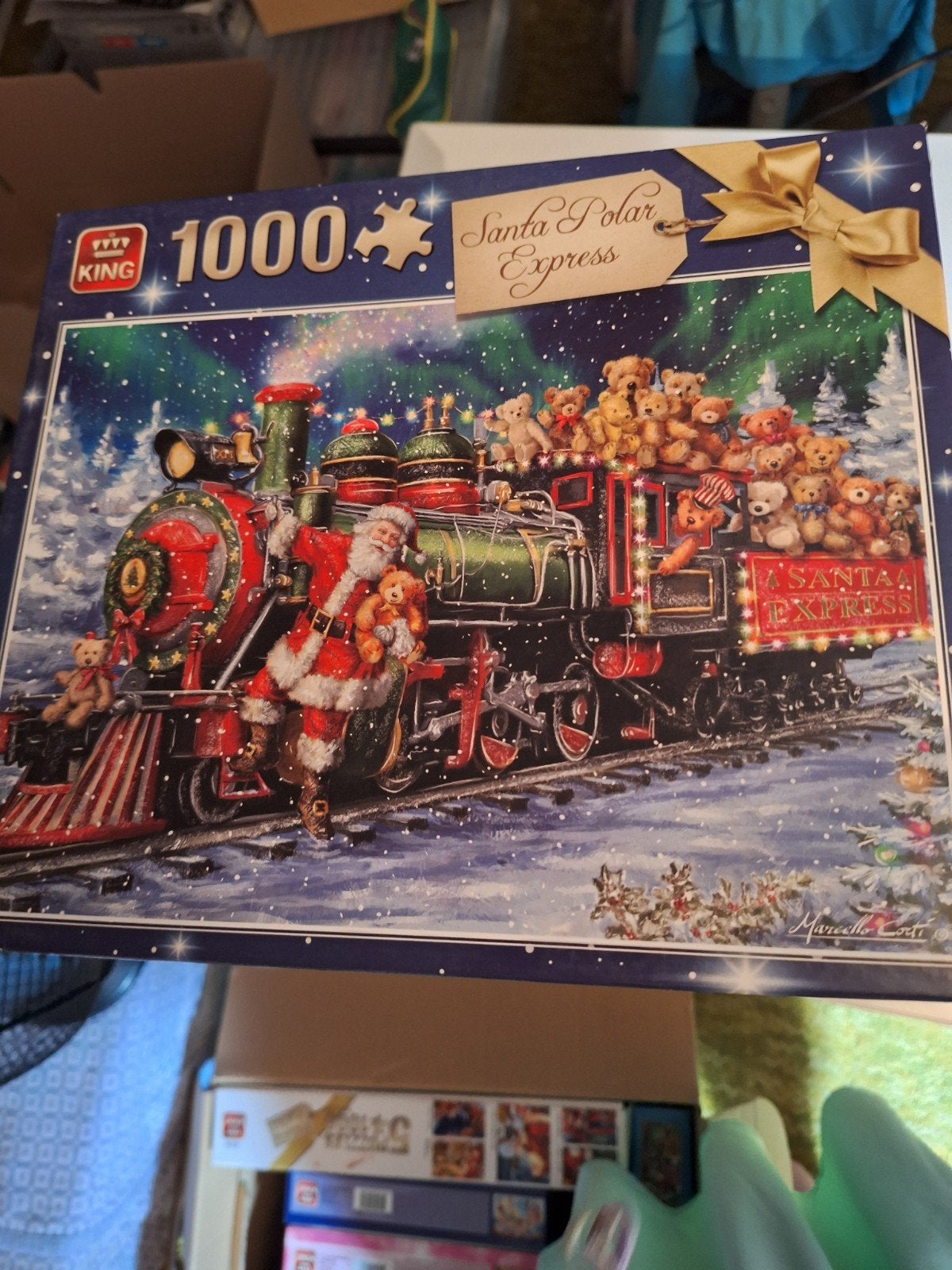 Kerst puzzel 1x gemaakt compleet, Ophalen, 500 t/m 1500 stukjes, Zo goed als nieuw, Legpuzzel