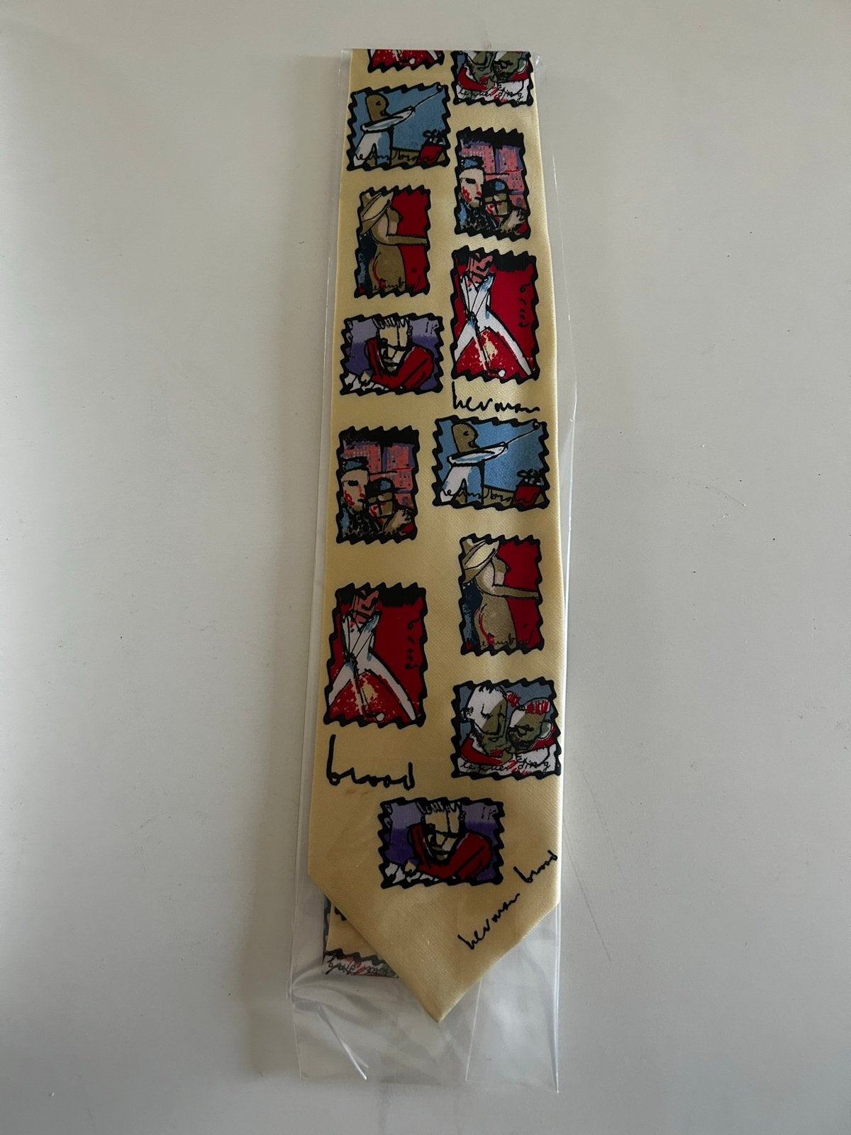 Herman Brood stropdas - Tony Tetro - 100% zijde, Ophalen of Verzenden, Nieuw, Meerkleurig, Met patroon