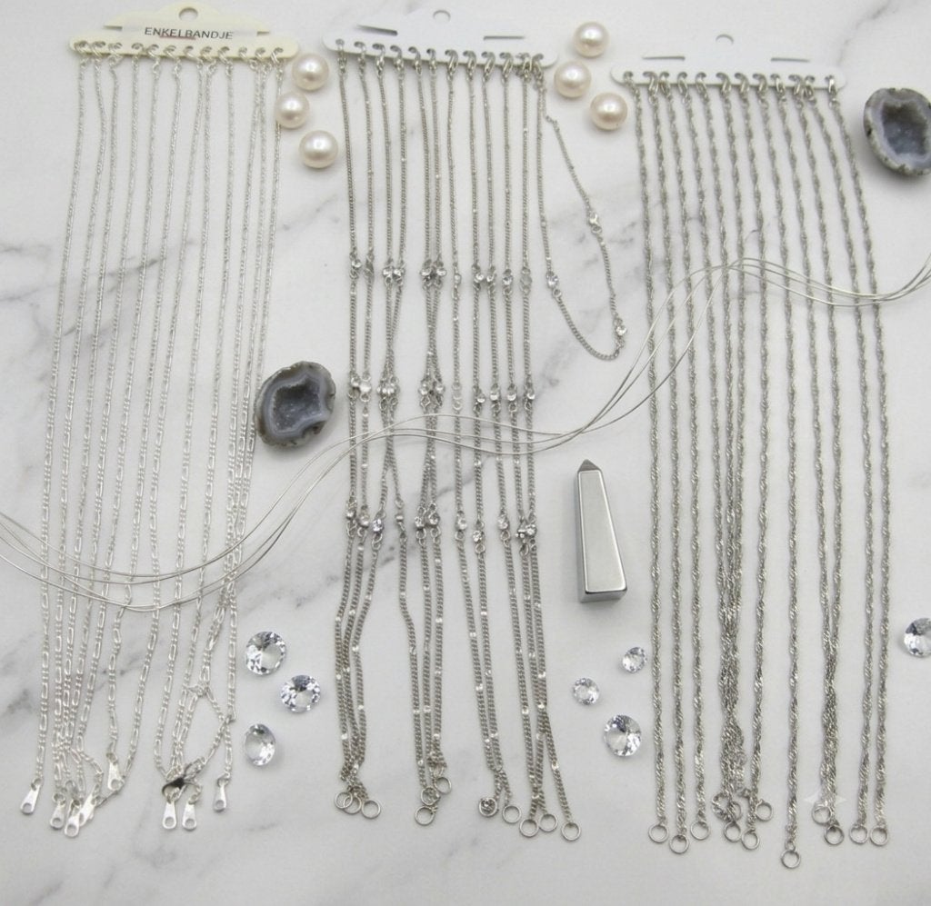 Partij van 36 Elegante Enkelbandjes – 3 Modellen, Info@risima.nl, Risima, Nieuw, Ophalen of Verzenden