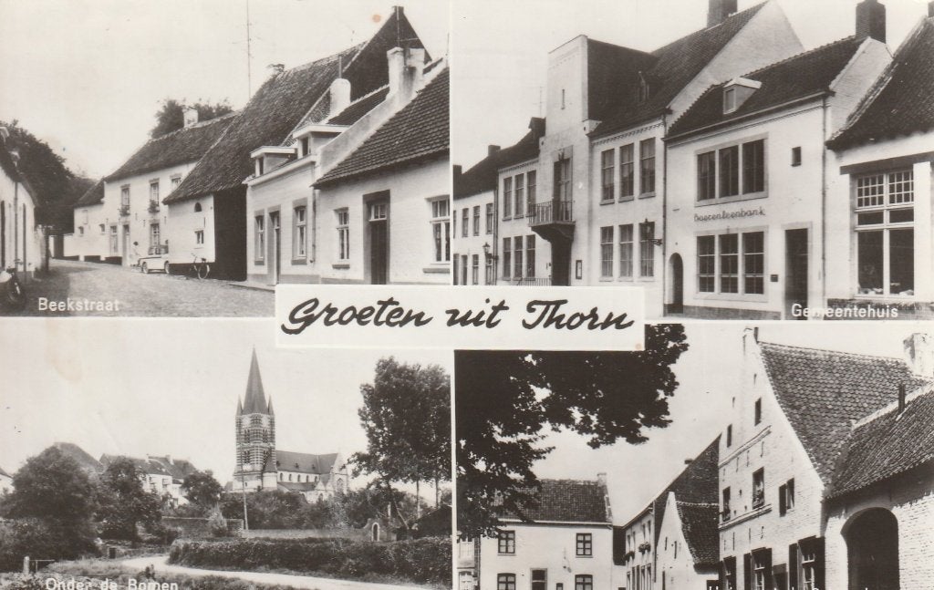 THORN Beekstraat Gemeentehuis Kerk Groeten, Verzenden, 1960 tot 1980, Gelopen, Limburg