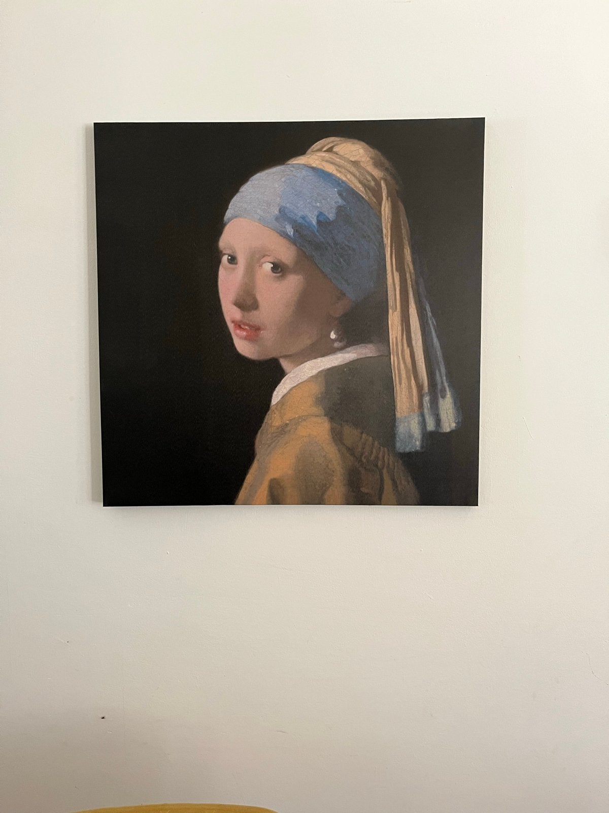 Het Meisje met de Parel - Johannes Vermeer reproductie, Antiek en Kunst, Kunst | Schilderijen | Klassiek, Ophalen, Doek, Portret of Personen