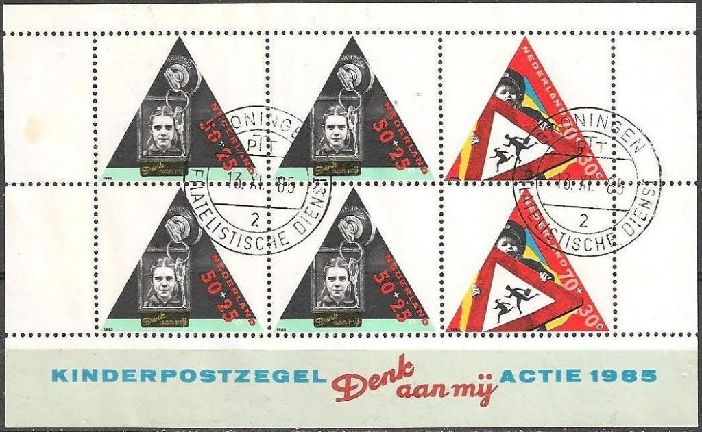 Kinder blok 1344 O. ADV. no.72 I., Verzenden, Na 1940, Gestempeld