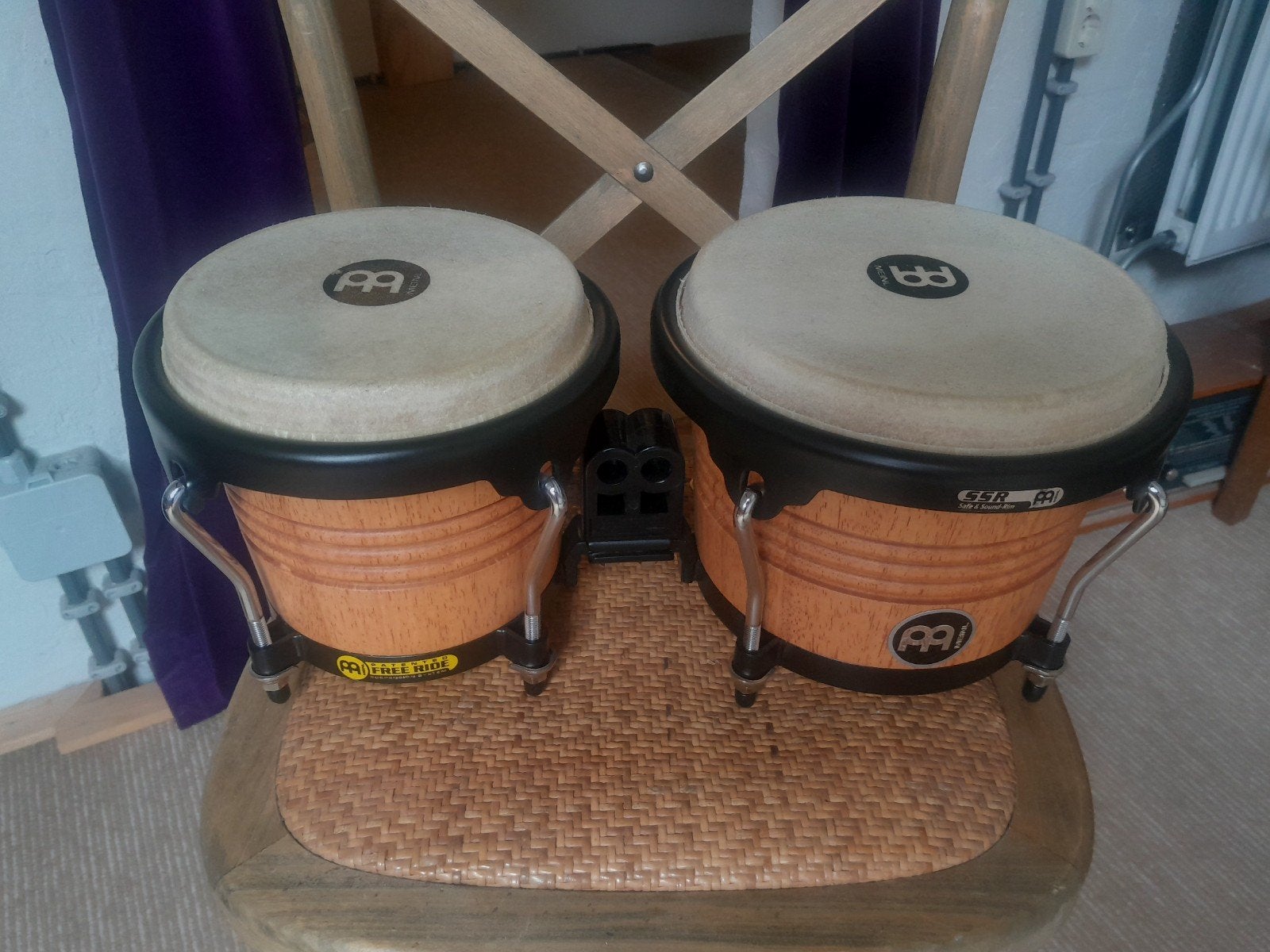 Meinl Bongo Set - 3/4" en 8" - Hout., Muziek en Instrumenten, Percussie, Ophalen, Zo goed als nieuw, Trommel
