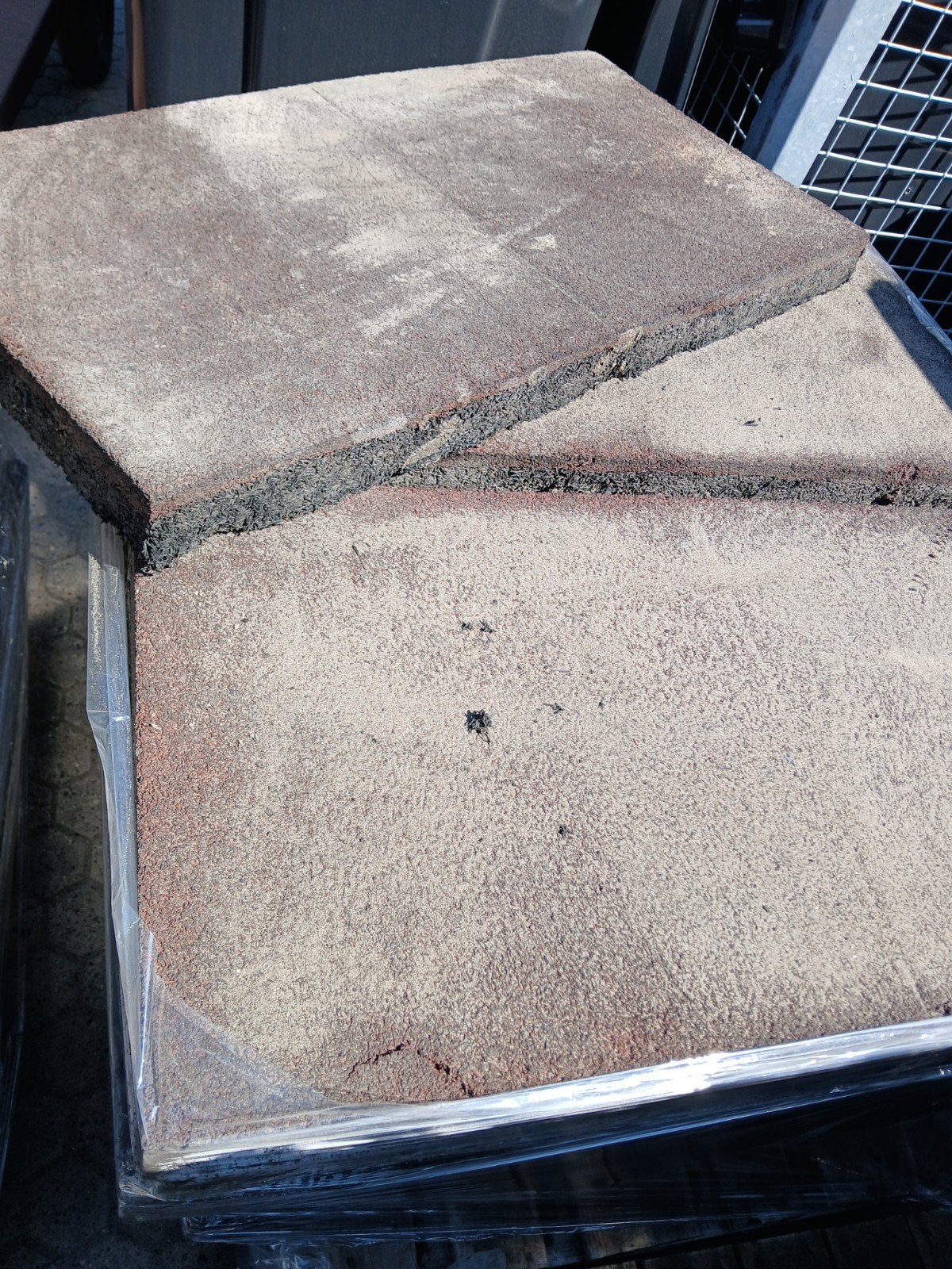 Rubber matten tegels 10x50 19 stuks, Tuin en Terras, Terrasdelen en Vlonders, Ophalen, Overige materialen, Vdb, Vdb