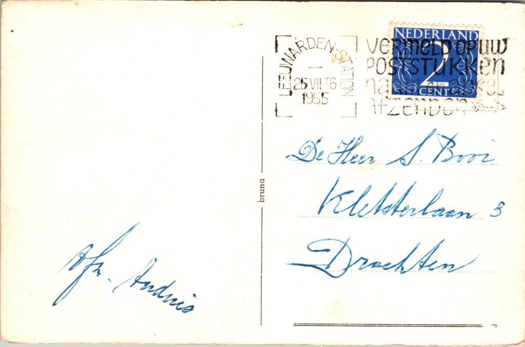 Leeuwarden  - 11 oude ansichtkaarten De Waag, Verzenden, 1940 tot 1960, Gelopen, Friesland