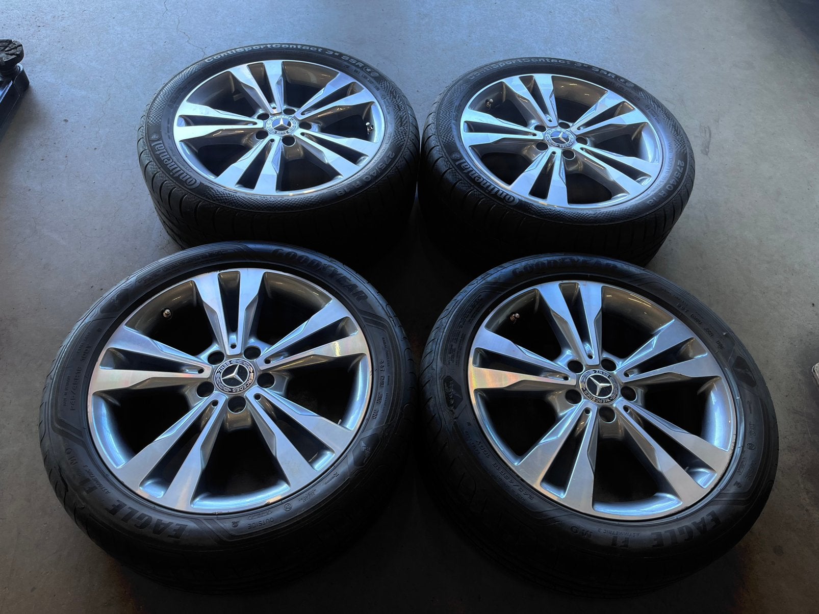 18 inch Mercedes V-klasse W447 / EQV breedset winter TPMS, Auto-onderdelen, Ophalen, 18 inch, Banden en Velgen, Winterbanden