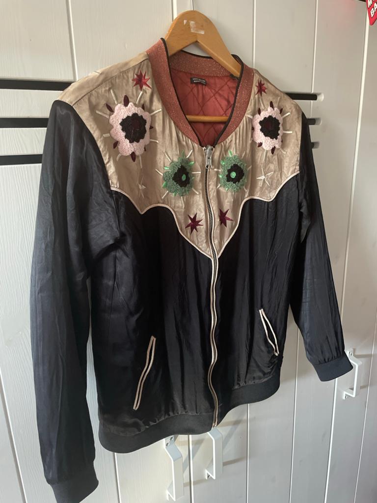 Scotch & Soda Reversible Bomberjack Maat P, Ophalen of Verzenden, Zo goed als nieuw, Maat 34 (XS) of kleiner, Zwart