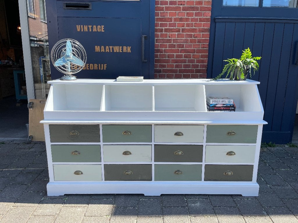 Prachtige ladekast, dressoir met 12 lades en vakken, Ophalen