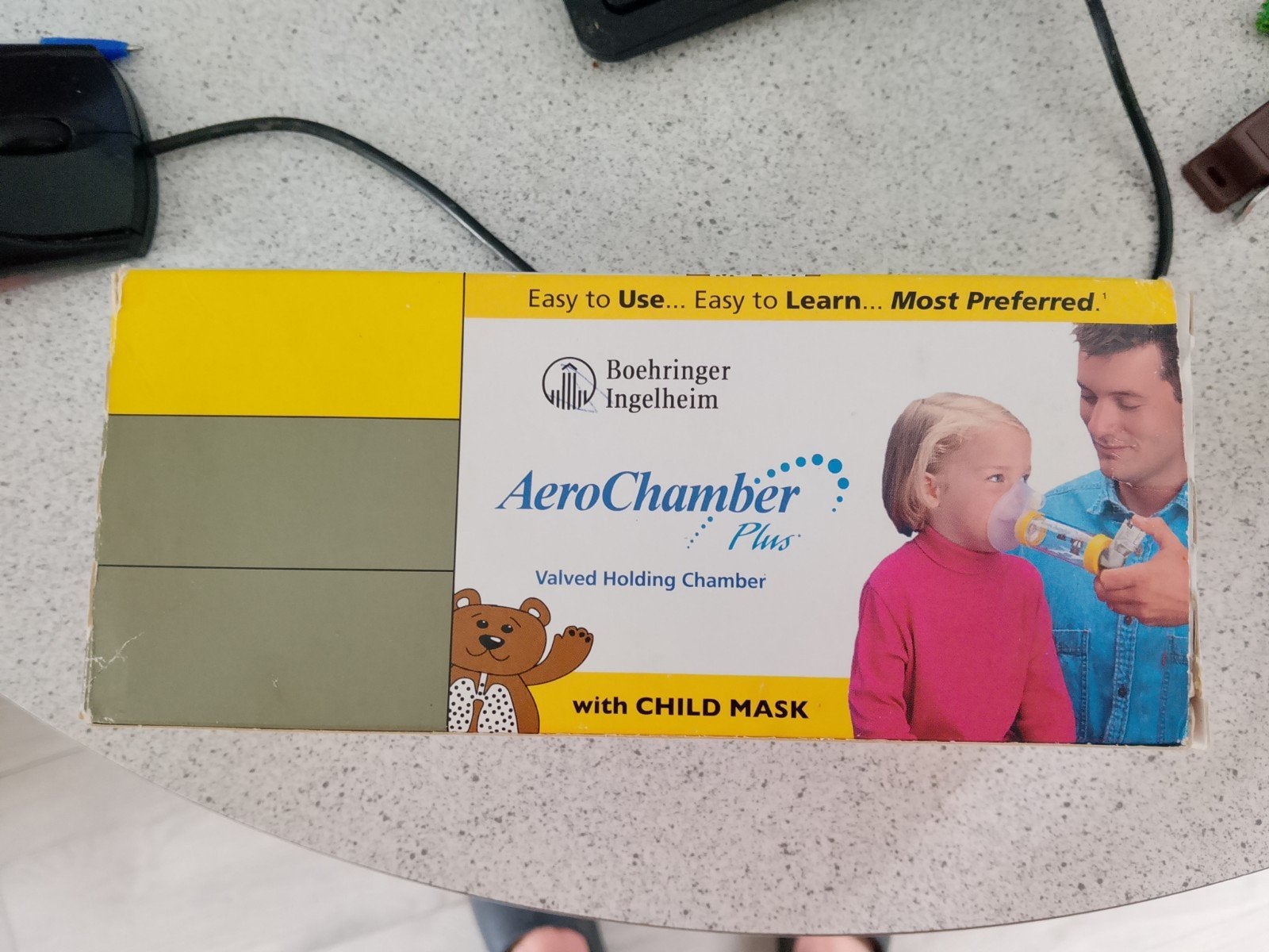 AeroChamber Plus Valved Holding Chamber met kindermasker, Ophalen of Verzenden, Gebruikt