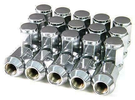 M12x1.25 M12x1.5 M14x1.5 1/2 7/16 9/16 chromen wielmoeren!, Ophalen of Verzenden