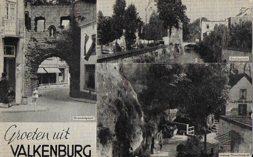 Valkenburg oude gelopen ansichtkaart (6877 ), Ophalen of Verzenden, 1920 tot 1940, Gelopen, Limburg