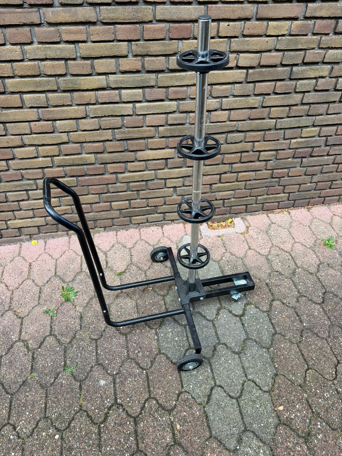 Velgenboomwagen / bandenopslag, Ophalen