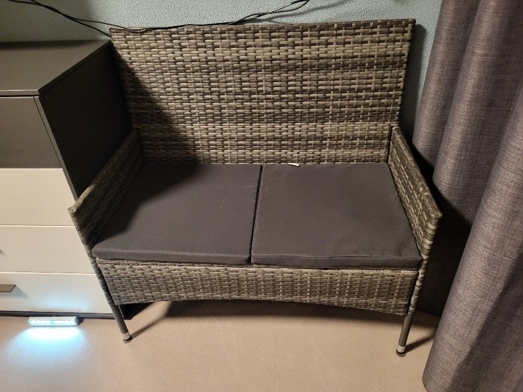 Buitenbankje, Tuin en Terras, Ophalen, Zo goed als nieuw, Textileen