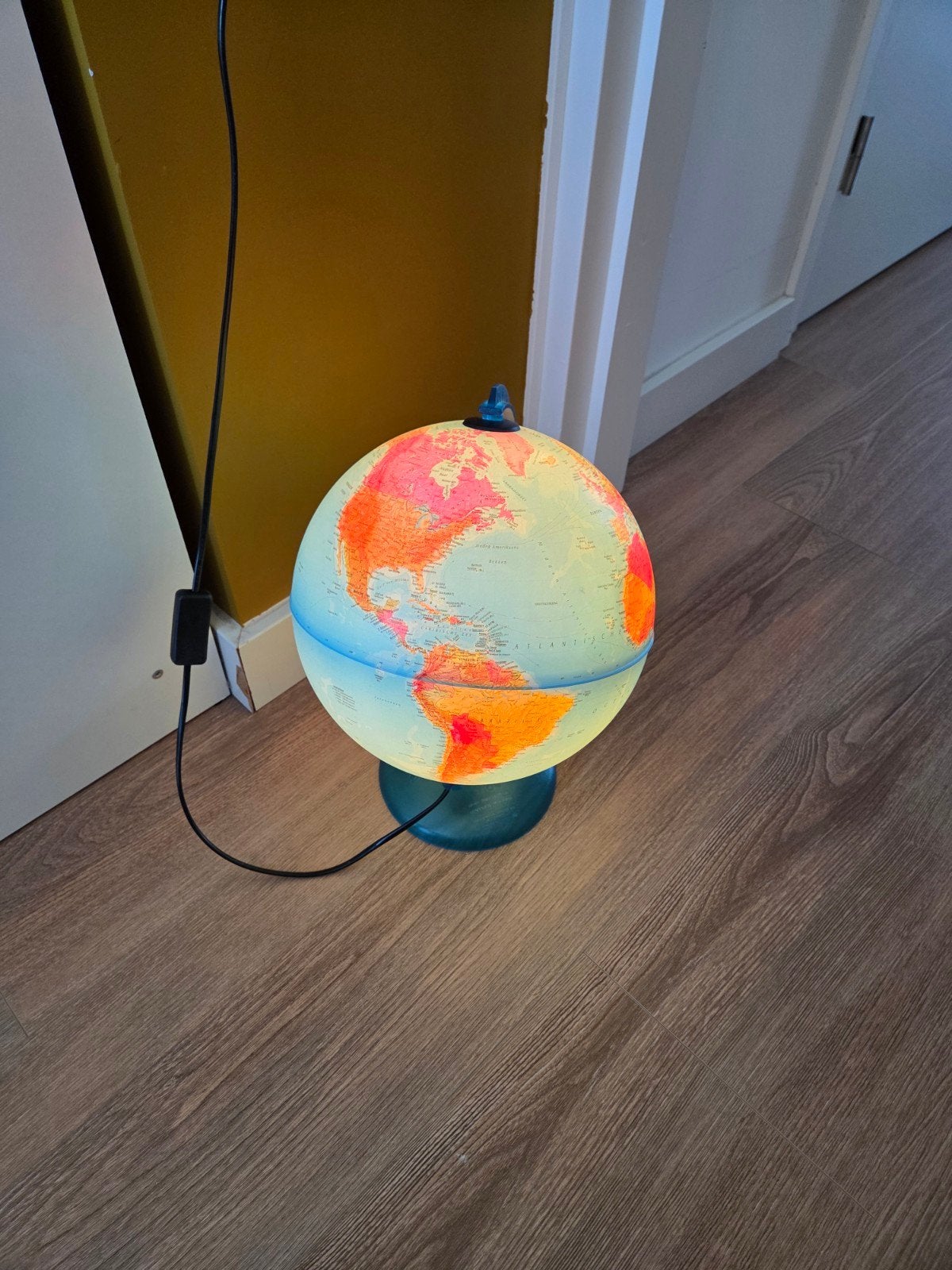 Verlichte Wereldbol - Decoratieve Globe met Licht, Ophalen of Verzenden