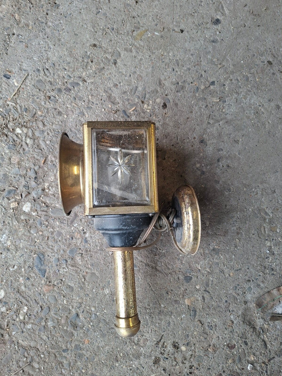 Messing Koetslamp / Autolamp, Ophalen of Verzenden