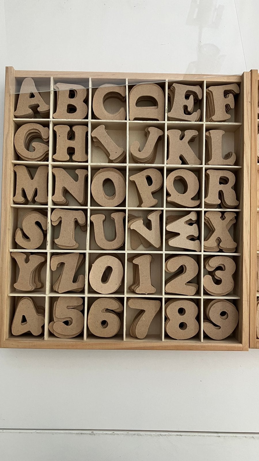 MDF letters en cijfers, Overige thema's, Nieuw, Overige merken, Bruin