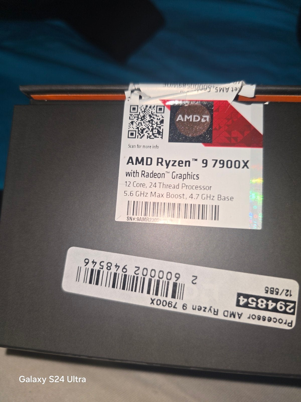 AMD Ryzen 9 7900X Processor, Computers en Software, Processors, AM5, AMD Ryzen 9 7900X, Ophalen of Verzenden, Zo goed als nieuw