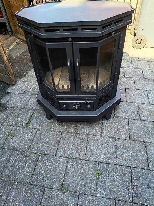 RENY GROTE OSLO 8 KW HOUTKACHEL ALLESBRANDER, Ophalen, Gebruikt, Houtkachel, Vrijstaand