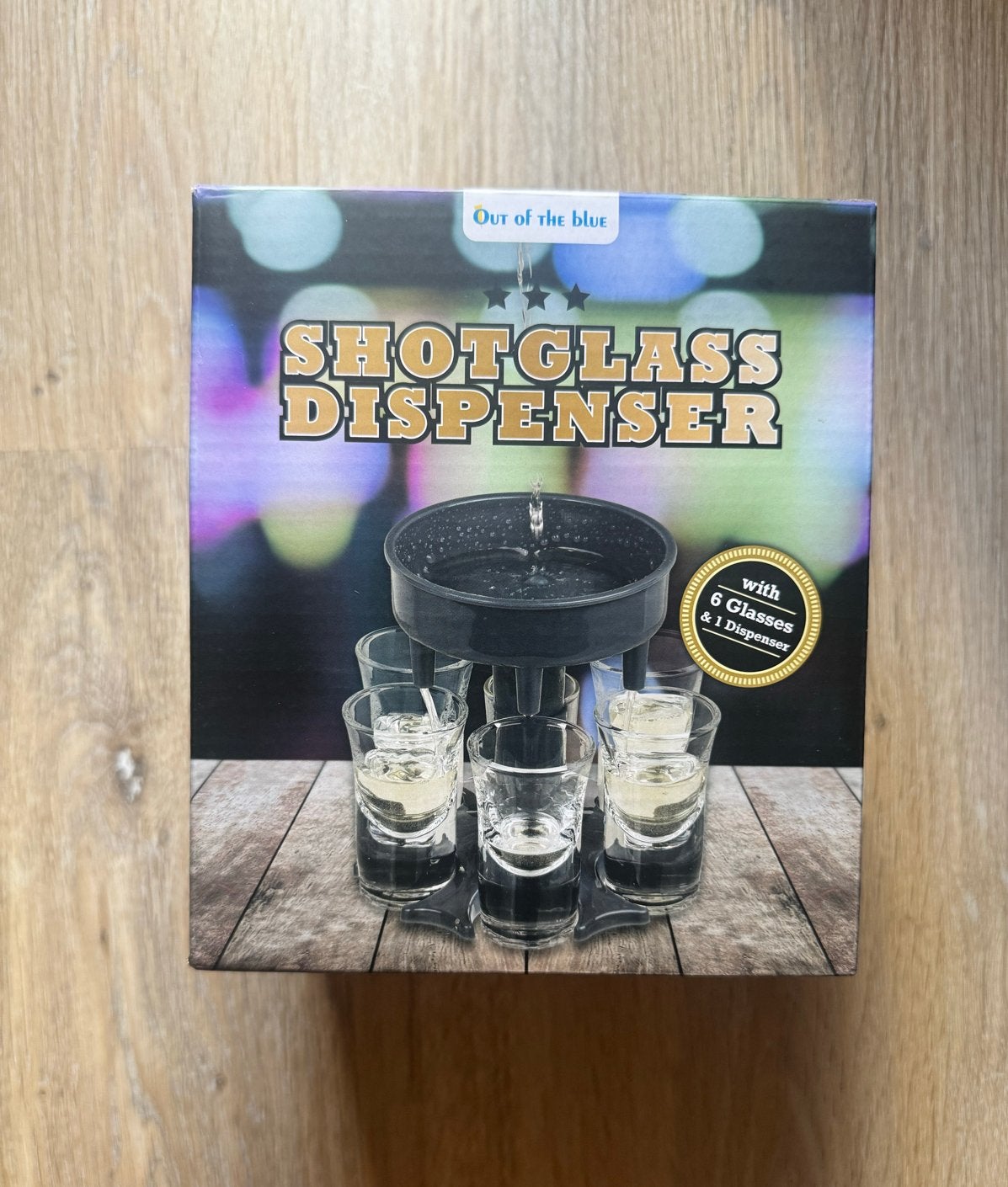 Shotglas Dispenser met 6 Glaasjes - Nieuw in Doos, Overige typen, Kunststof, Nieuw, Ophalen of Verzenden