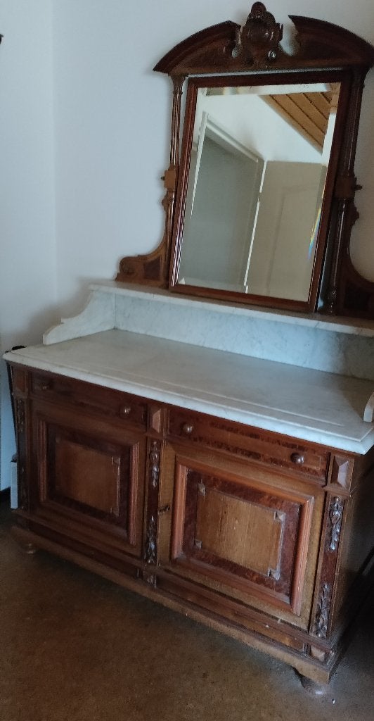 Antieke commode wastafel kast kaptafel wastafelmeubel, Ophalen
