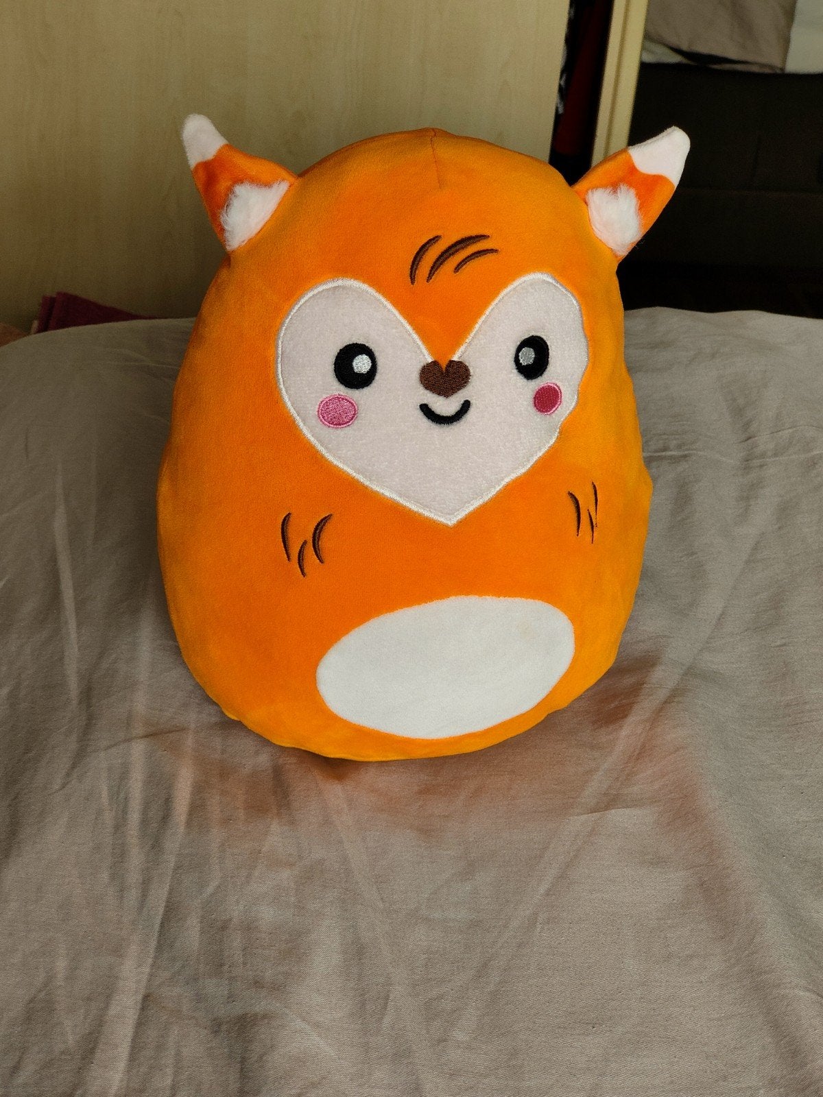 Leuke knuffel vos - 25 cm - goede staat, Oranje, Ophalen of Verzenden, Zo goed als nieuw, Middelgroot (20 tot 80 cm)