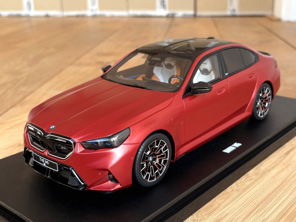 BMW M5 G90 Sedan mat oranje + carbon 1:18 GT Spirit GT966, Ophalen of Verzenden, Nieuw, Auto, Overige merken