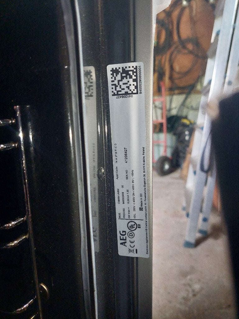 AEG inductiefornuis, Witgoed en Apparatuur, Fornuizen, Ophalen, Hete lucht, 4 kookzones, Zo goed als nieuw