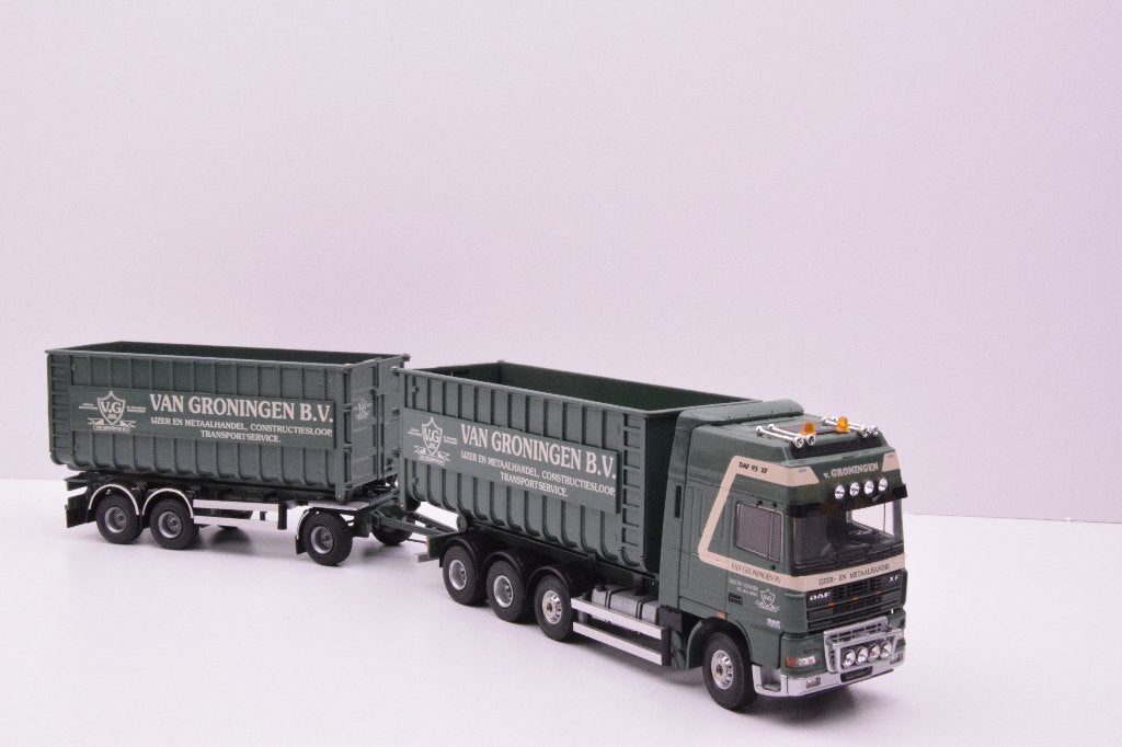DAF 95 XF spacecab  '' van Groningen ijzerhandel '' Tekno, Ophalen of Verzenden, Zo goed als nieuw, Bus of Vrachtwagen, Tekno