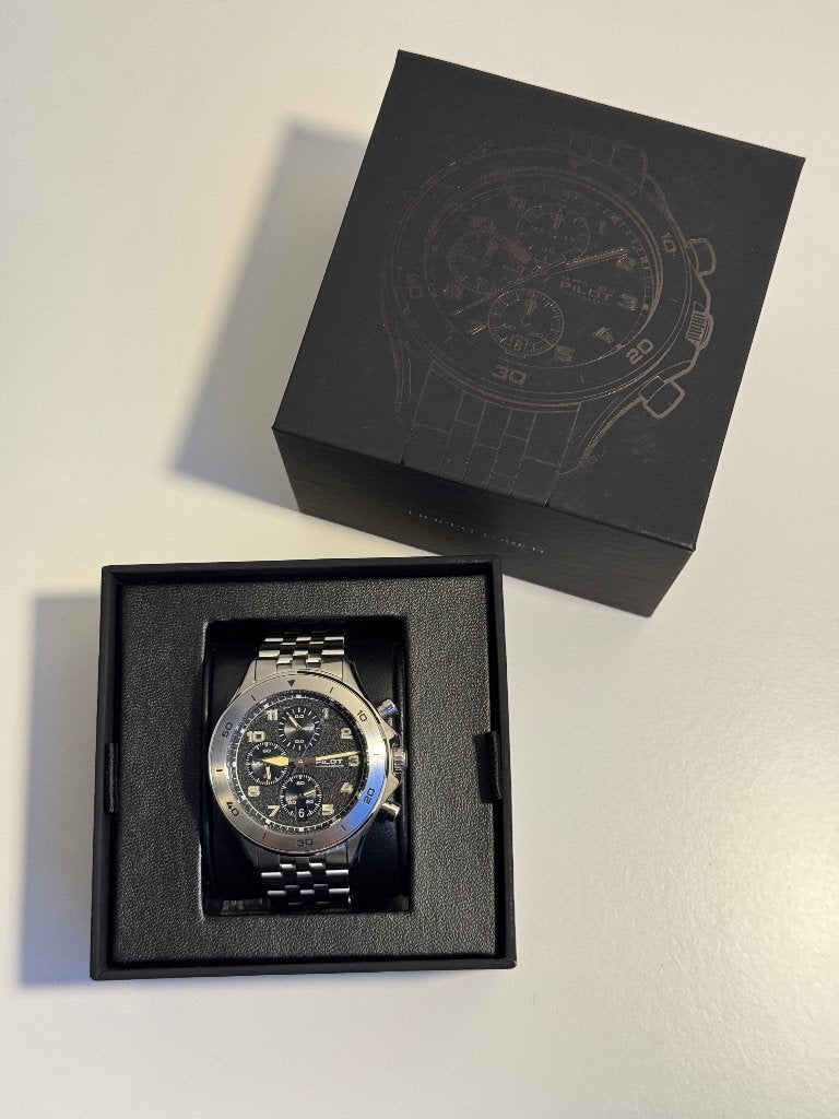 Filippo Loreti Pilot Falcon Chronograph (Limited) [Nieuw], Overige merken, Staal, Staal, Polshorloge