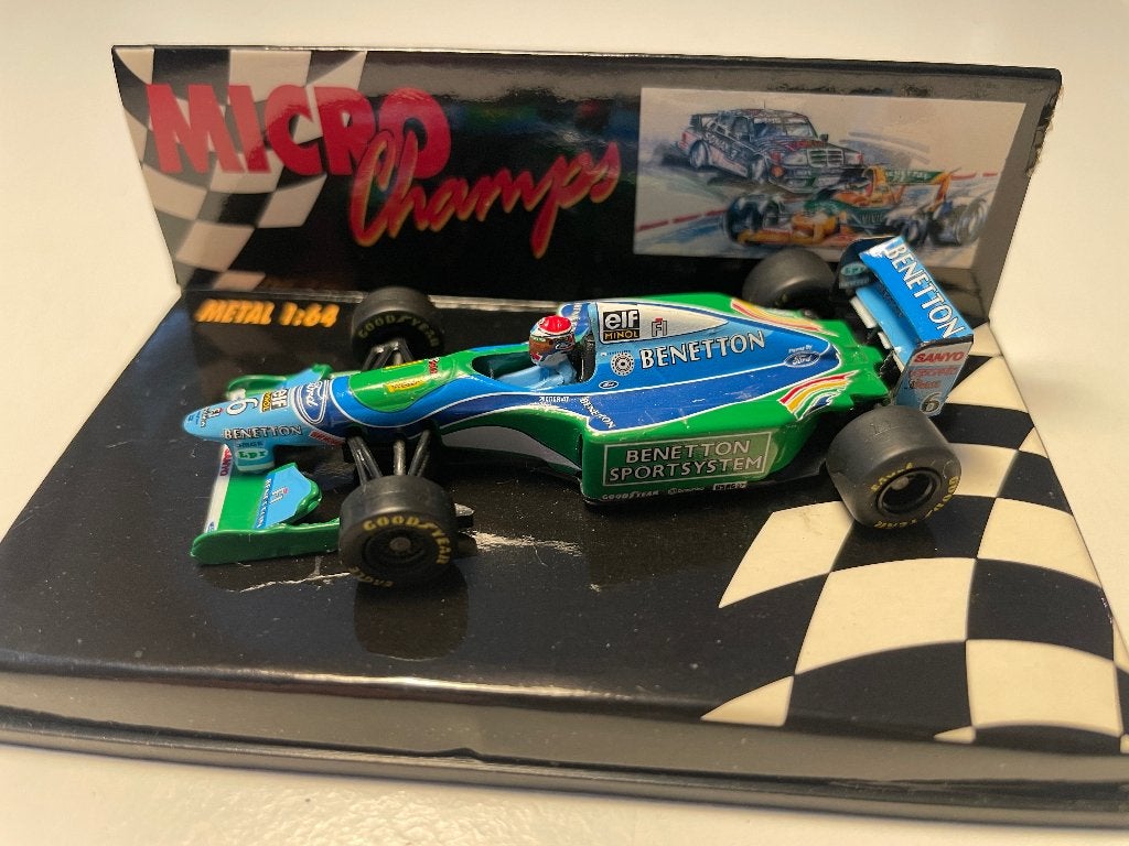 Minichamps 1:64 Benetton Ford '94 - Jos Verstappen, Ophalen of Verzenden, Zo goed als nieuw, Auto, MiniChamps