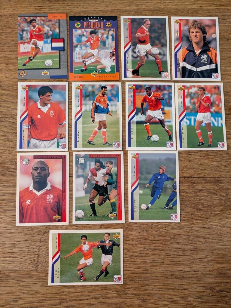 Upper Deck WK 1994 voetbalkaarten kwartfinalist Oranje, Verzamelen, Sportartikelen en Voetbal, Ophalen of Verzenden, Zo goed als nieuw