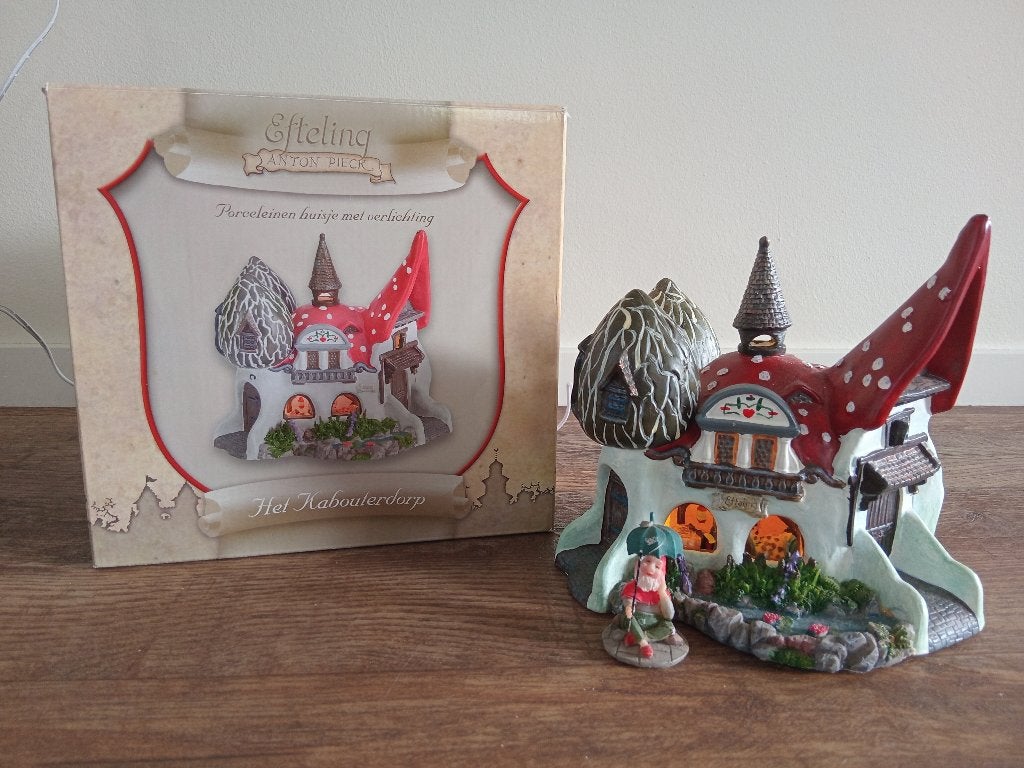 Efteling luville kabouterhuis met kabouter, Verzamelen, Ophalen of Verzenden, Zo goed als nieuw, Beeldje of Poppetje