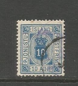 IJsland Diensat Mi. 5 A, Ophalen of Verzenden, IJsland, Gestempeld
