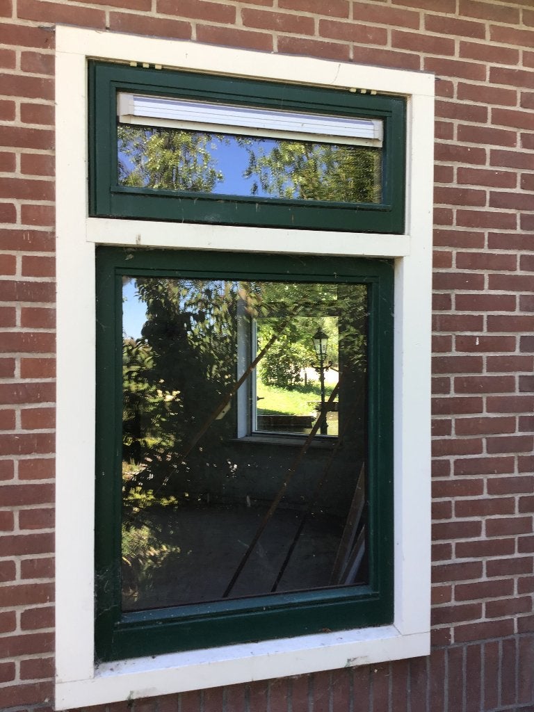 12 Hardhouten kozijnen, Gebruikt, Raamkozijn, Inclusief glas, 75 tot 150 cm