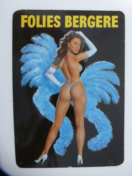 Folies Bergère ansichtkaart -+ programmaboekje Parijs, Verzamelen, Ophalen, Gebruikt